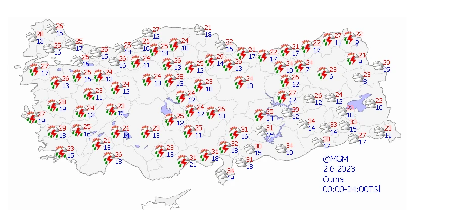 Ankara dahil 14 ilde sarı kodlu alarm! Meteoroloji saat vererek uyarılarını sıraladı…