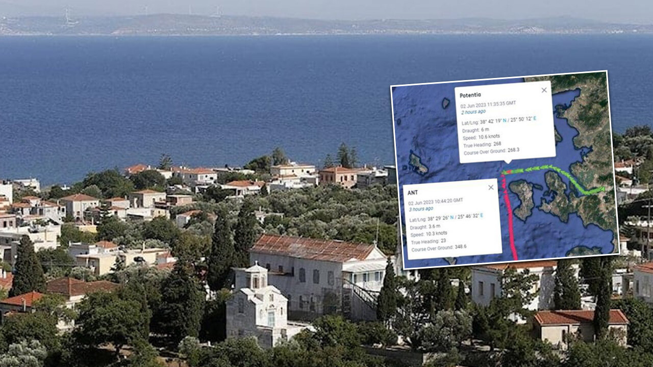 Türk personellerinin yer aldığı gemi Sakız Adası açıklarında kaza yaptı 