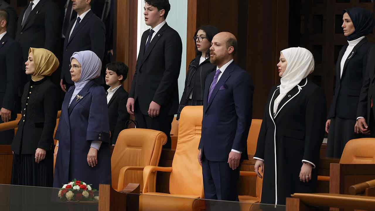 Cumhurbaşkanı Erdoğan yemin ederken ailesi locadan izledi! Karede 2 kişi eksik