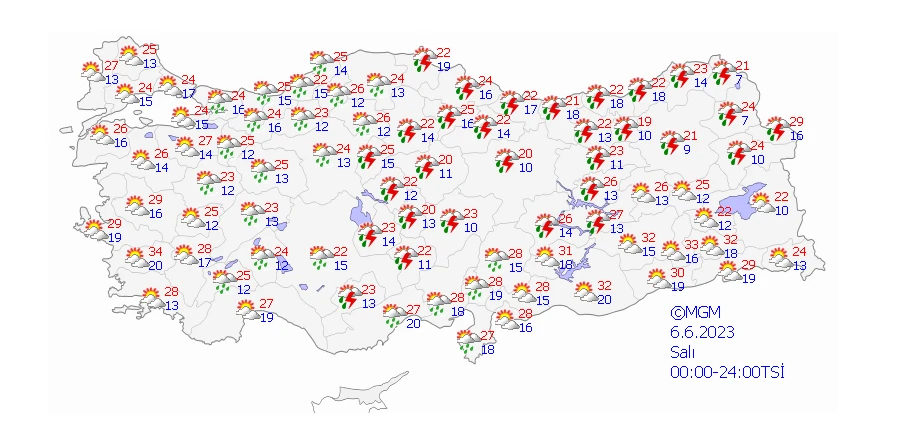 Haziran ayında ‘sonbahar’ havası! Meteoroloji gök gürültülü sağanak ve fırtına uyarılarını sıraladı...
