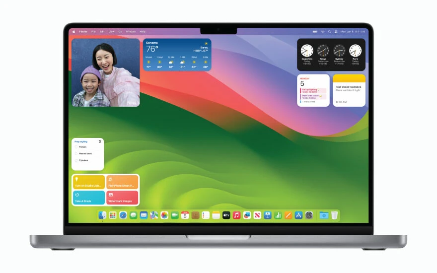Mac'ler değişiyor: Apple, macOS Sonoma işletim sistemini tanıttı!