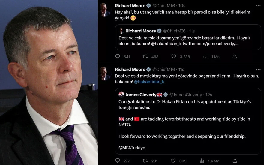 MI6 Başkanı Moore'un 'Hakan Fidan' hatası! Alay konusu oldu