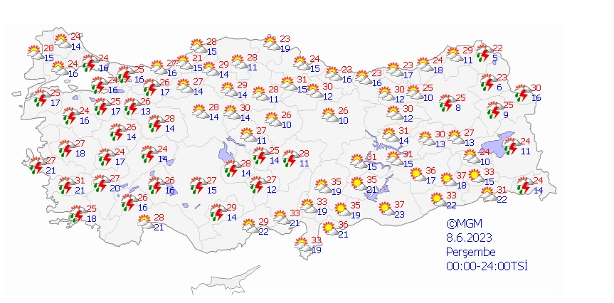 Sel bölgesine sarı ve turuncu kodlu uyarı! Meteoroloji fırtına ve gök gürültülü sağanak alarmı verdi...