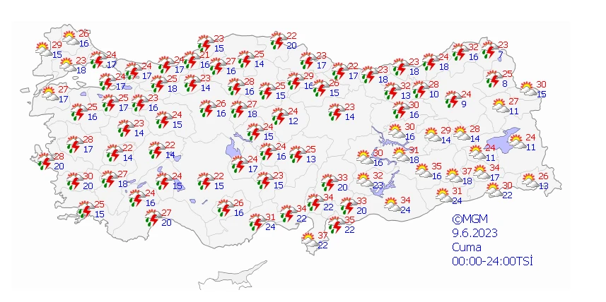 Sel bölgesine sarı ve turuncu kodlu uyarı! Meteoroloji fırtına ve gök gürültülü sağanak alarmı verdi...