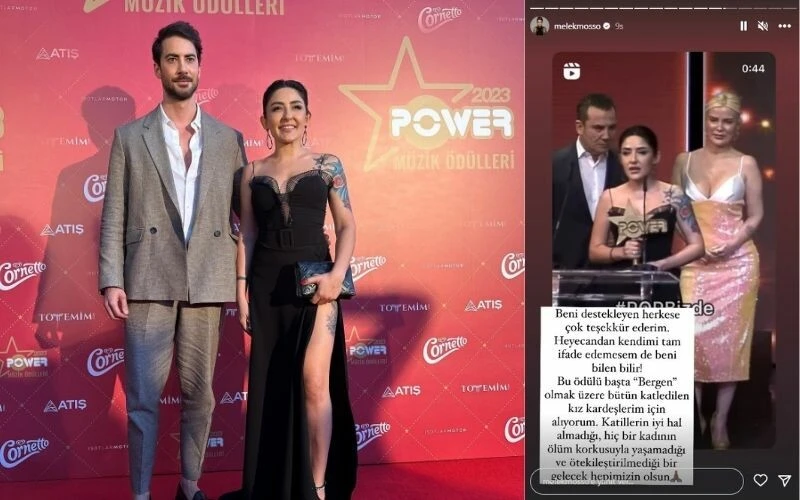 Kimse beni susturamayacak! Melek Mosso’dan alkış toplayan ödül konuşması