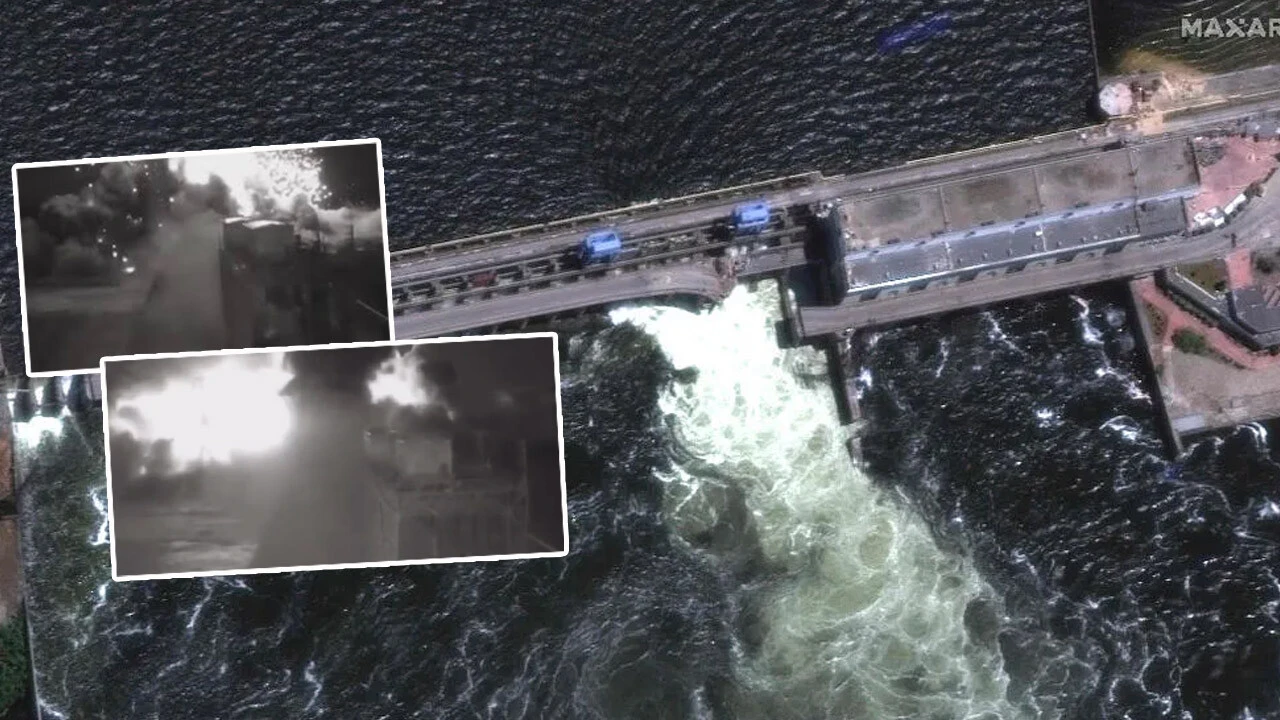 Baraj saldırıda yerle bir oldu! Rusya Ukrayna'yı, Ukrayna Rusya'yı suçladı