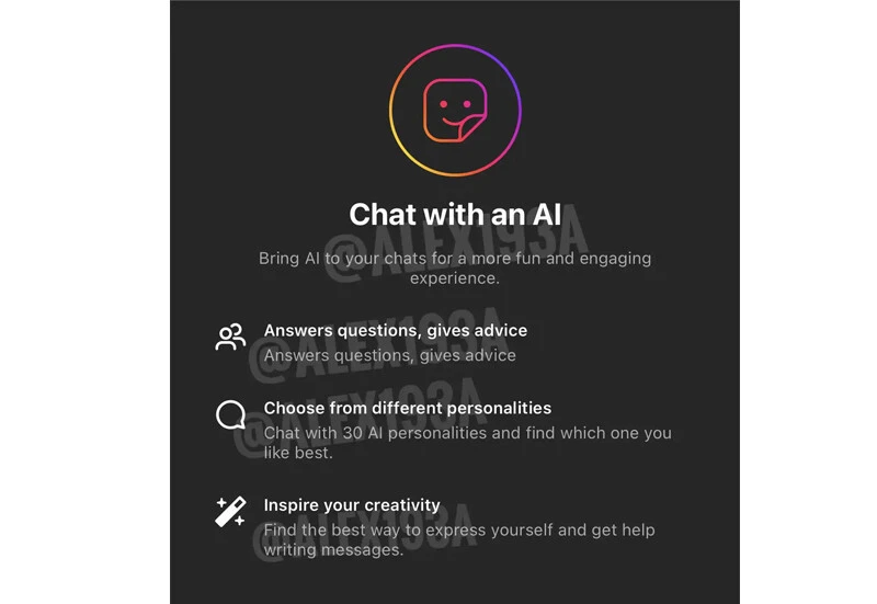 Instagram'da yapay zeka dönemi başlıyor: Uygulamanın yeni özelliğinden ilk görüntüler geldi