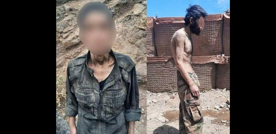 Teslim olan teröristler sefalet içinde bulundu! Aç ve çaresiz halleri kameralara böyle yansıdı..