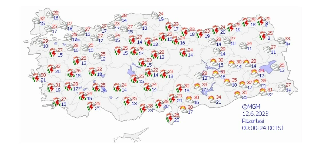 Bir bölge hariç Türkiye genelinde sağanak Meteoroloji uyardı: Öğle saatlerine dikkat!