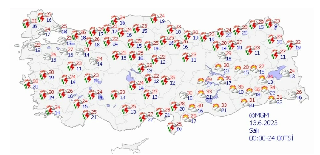 Bir bölge hariç Türkiye genelinde sağanak Meteoroloji uyardı: Öğle saatlerine dikkat!