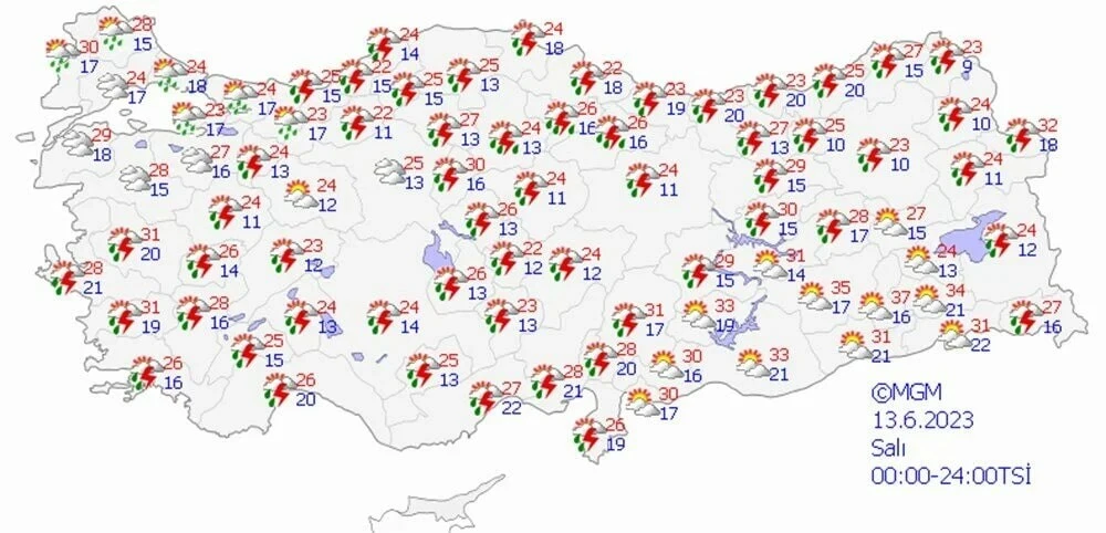 Şemsiyelerinizi unutmayın! Sağanak yurdu terk etmiyor Meteoroloji'den birçok ile uyarı