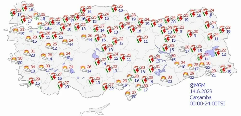Şemsiyelerinizi unutmayın! Sağanak yurdu terk etmiyor Meteoroloji'den birçok ile uyarı