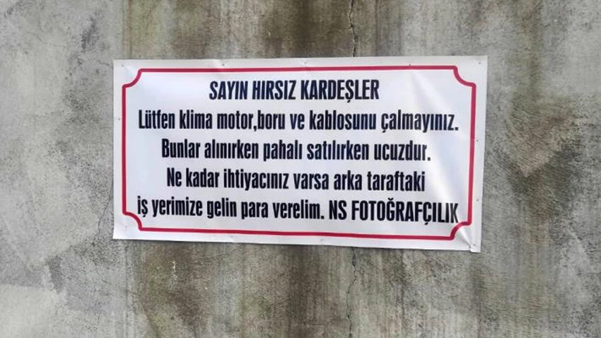 Hırsızlar pes ettirdi, esnafın bulduğu çare okuyanı güldürdü