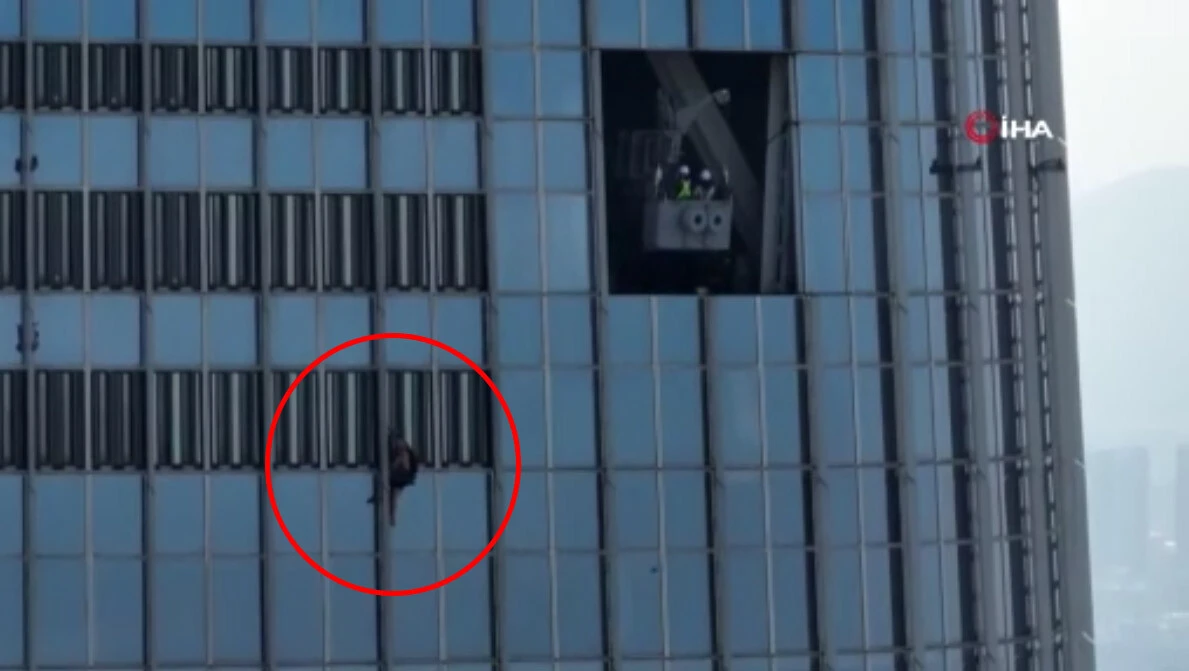Dünyanın en yüksek 5. binasına ekipmansız tırmanırken yakalandı! Polis gözaltına aldı