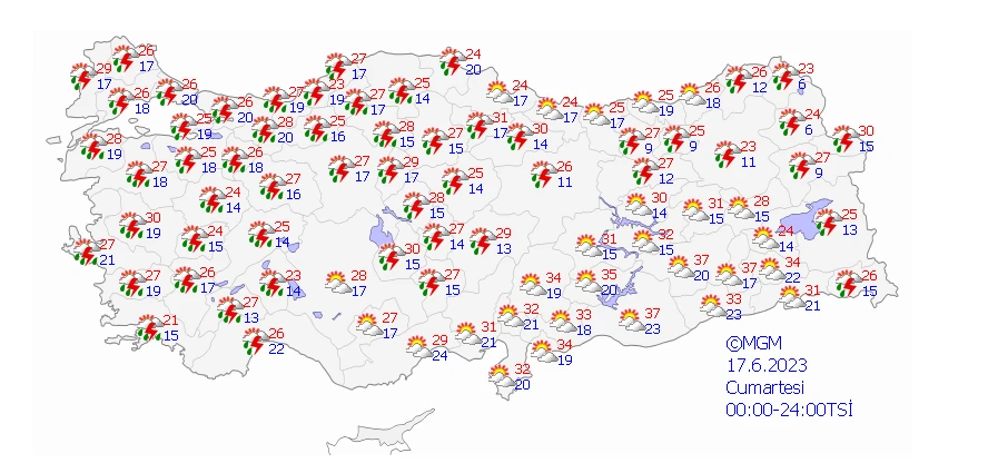 Meteoroloji o bölgeyi uyardı! Sağanak ve fırtına çok kuvvetli olacak…