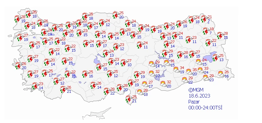 Meteoroloji o bölgeyi uyardı! Sağanak ve fırtına çok kuvvetli olacak…