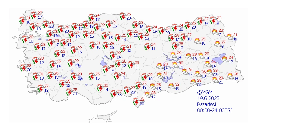 Meteoroloji o bölgeyi uyardı! Sağanak ve fırtına çok kuvvetli olacak…