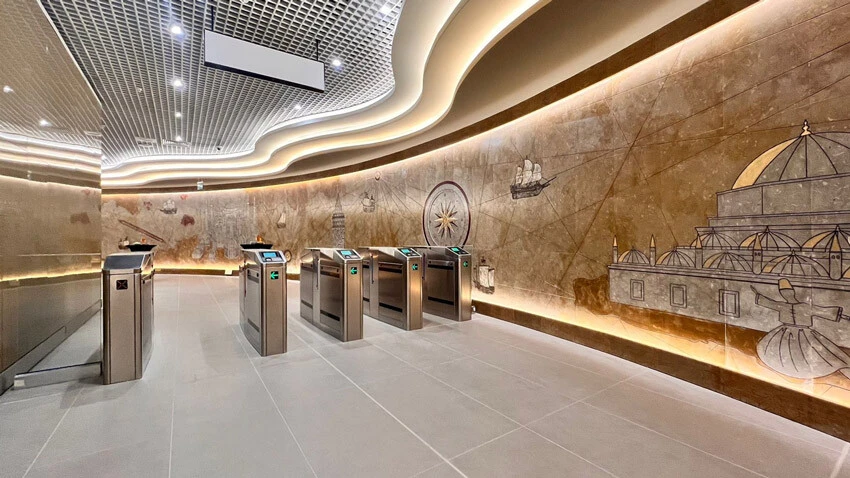 Dünya ulaşımında bir ilk interaktif ve sanatsal metro tasarımı