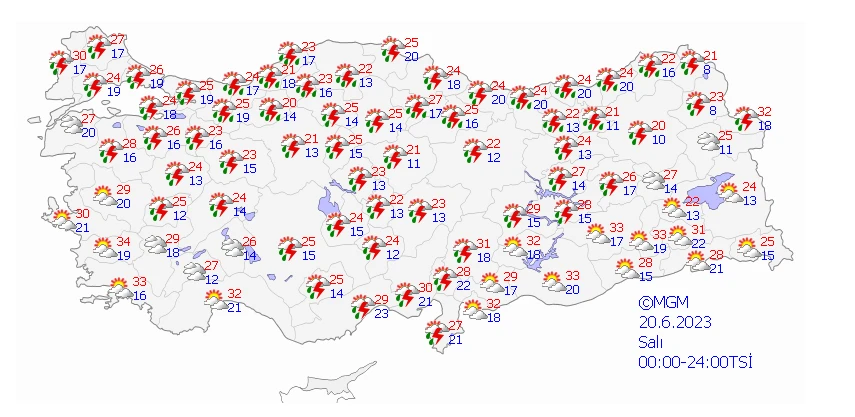 Yeni hafta sağanakla başlıyor! Fırtına, yıldırım, çok kuvvetli yağışlar… 13 kent için alarm verildi!
