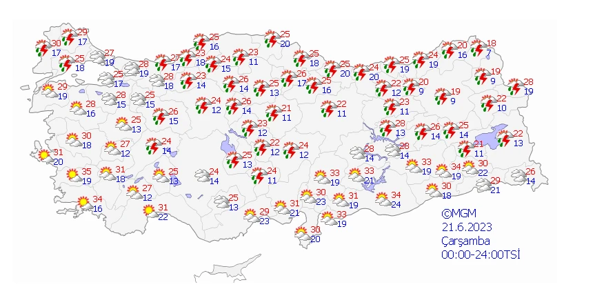 Yeni hafta sağanakla başlıyor! Fırtına, yıldırım, çok kuvvetli yağışlar… 13 kent için alarm verildi!