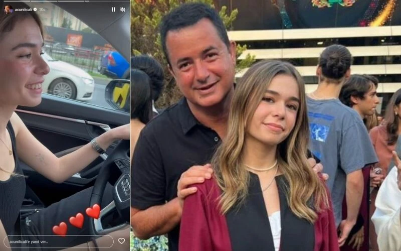 Geçen yıl liseden mezun olmuştu! Acun Ilıcalı, kızına son model araba hediye etti