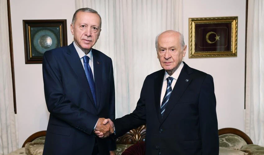 Son dakika! Cumhurbaşkanı Erdoğan, Bahçeli ile görüştü