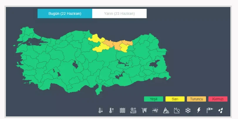 Karadeniz’de sel alarmı! 6 il için sarı ve turuncu kodlu uyarı…