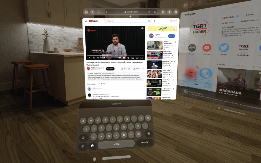 Vision Pro'yu denedik: Sanal gözlükte 'gerçek dünya' böyle görünecek