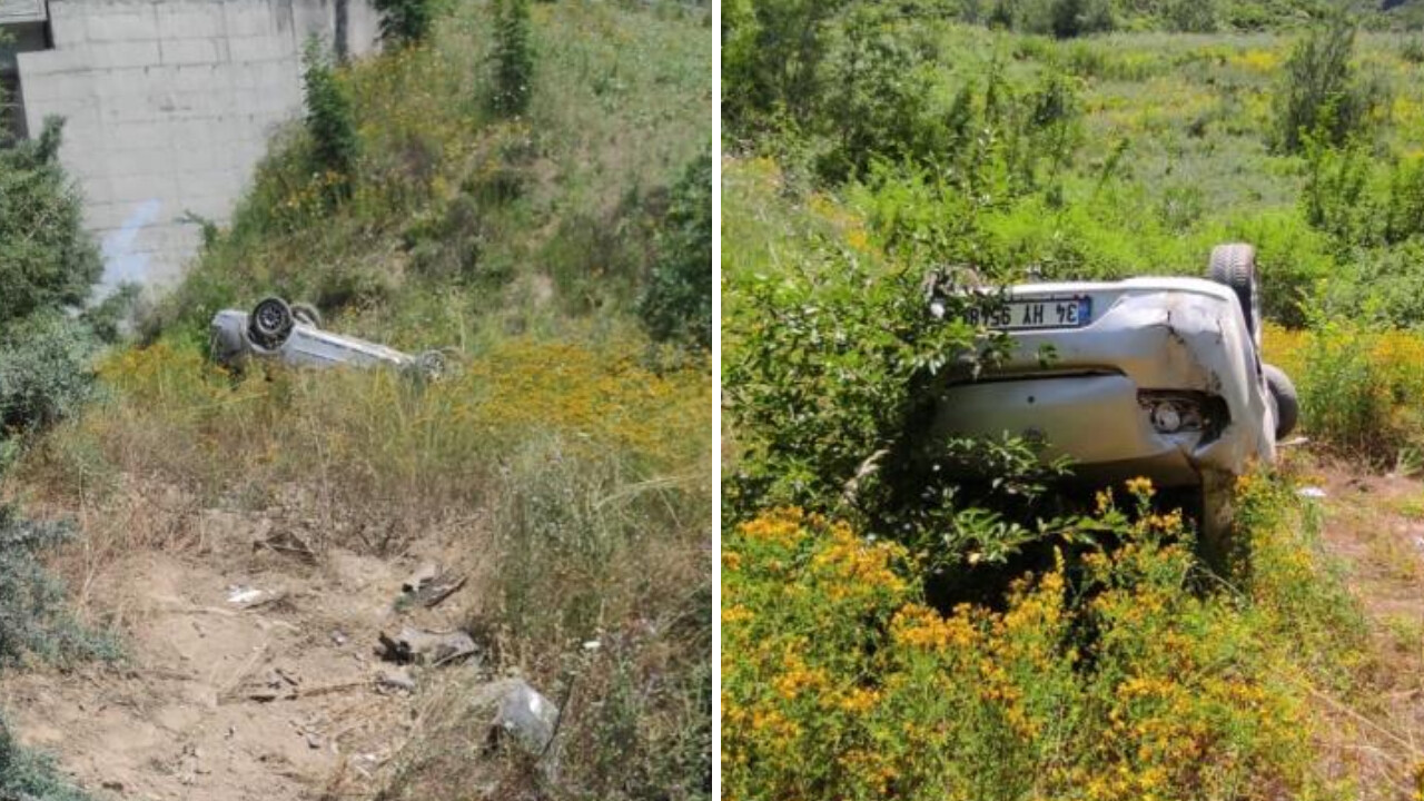 Bilecik’te facianın eşiğinden dönüldü! Takla atan otomobilden burnu bile kanamadı