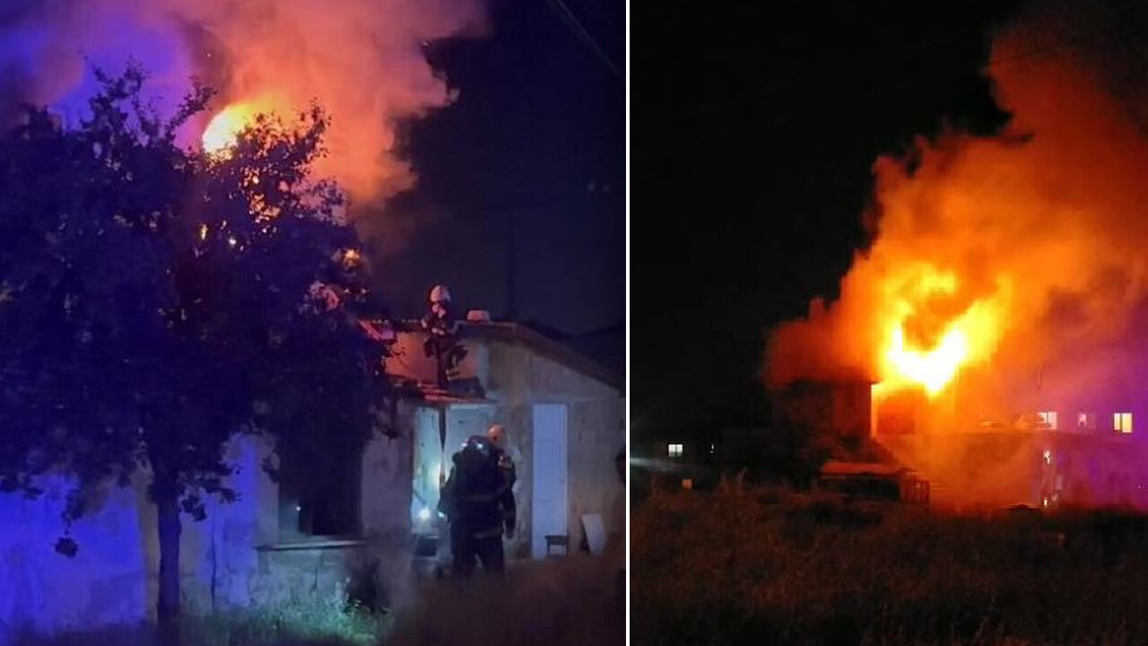 Hayırsız evlat! Önce babasını darbetti, sonra evi ateşe verdi