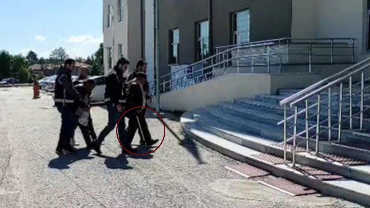 Yakalanan çetenin lideri 82'lik dede çıktı! Adliyeye bastonuyla götürüldü
