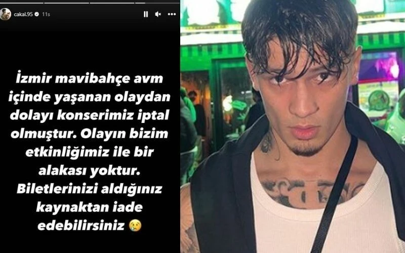 Rapçi Çakal'ın konserinde kan döküldü! Hemen ardından şarkıcıdan açıklama geldi