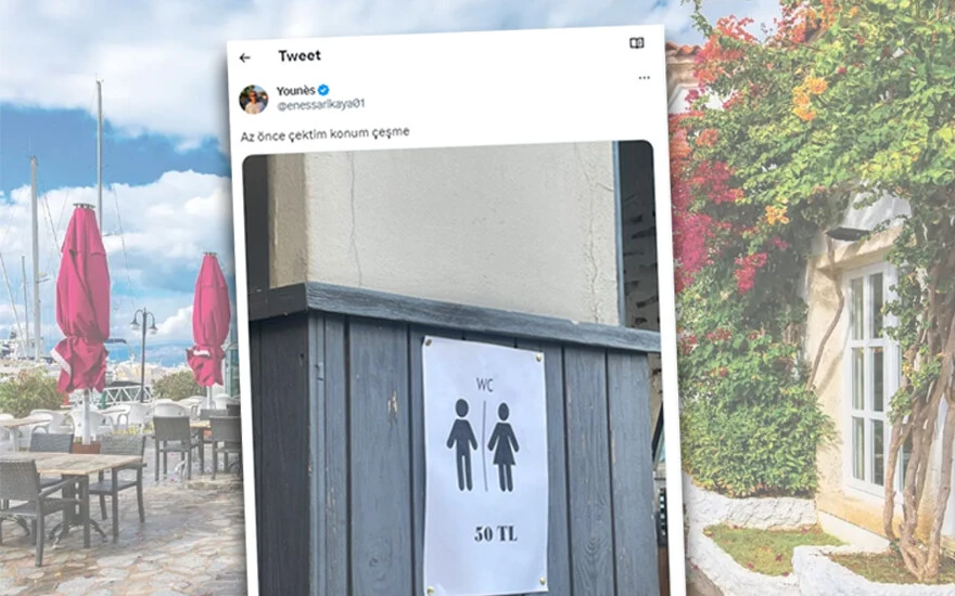 Çeşme'de umumi tuvalet fiyatı şaşkına çevirdi! Sosyal medyada olay oldu