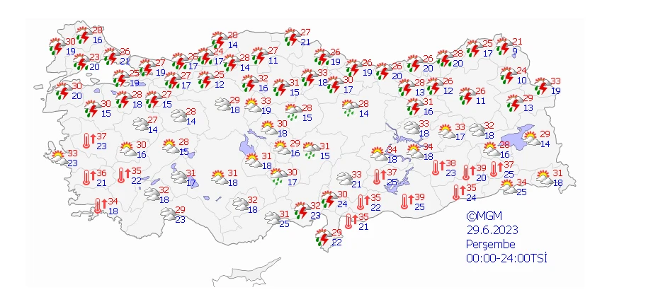 Kurban Bayramı’nın 2’nci gününde sağanak ve fırtına alarmı! Meteoroloji son raporunda uyarıları sıraladı