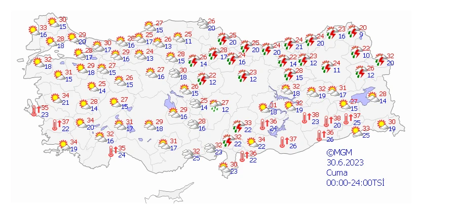 Kurban Bayramı’nın 2’nci gününde sağanak ve fırtına alarmı! Meteoroloji son raporunda uyarıları sıraladı