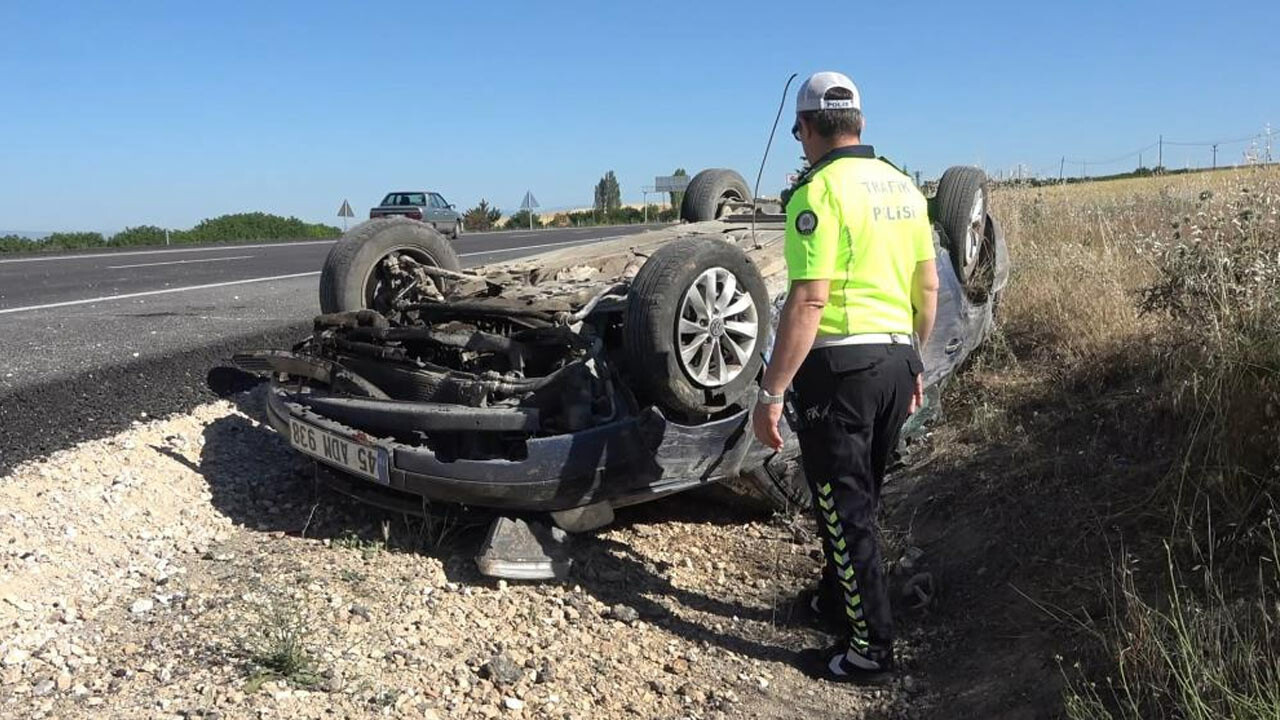 Kırıkkale&#039;de feci kaza! Takla atan otomobil hurdaya döndü: 5 yaralı