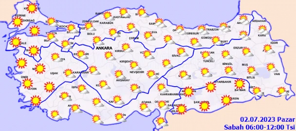 Meteoroloji uyardı: Yağışlar ülkeyi terk etti, sıcaklar bir anda yükselecek (2 Temmuz 2023 hava durumu)