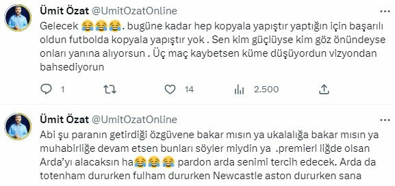 Eski futbolcu Ümit Özat’tan Acun Ilıcalı’ya zehir zemberek sözler! ‘Ukalalığa bakar mısın ya’