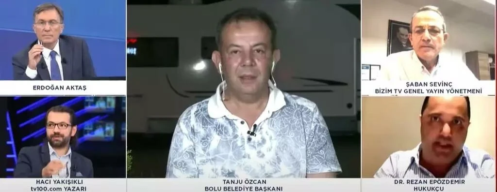 Canlı yayına katılan Tanju Özcan duyduğu sözler karşısında küplere bindi: Haddinizi bilin!