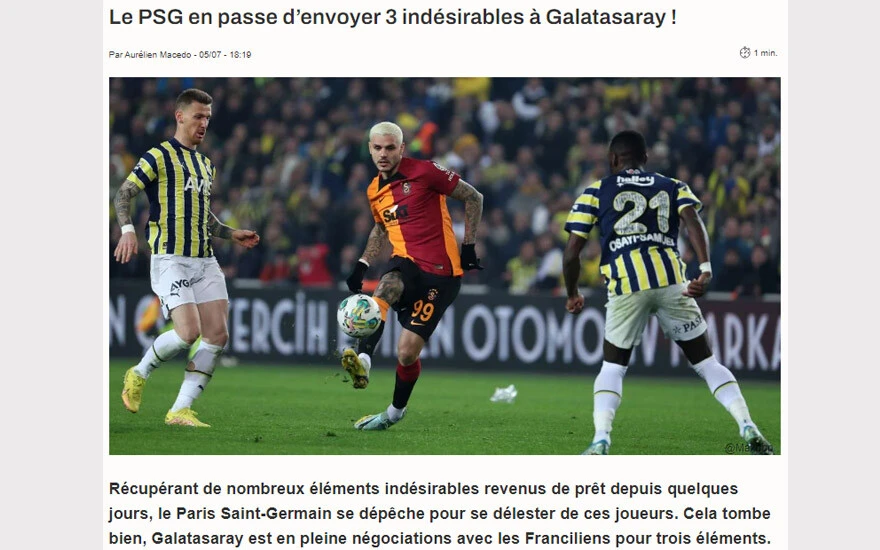 Galatasaray PSG'ye dadandı: İcardi yanında 2 yıldızla geliyor