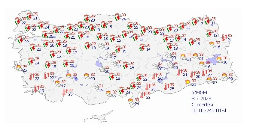 Hafta sonu planlarına sağanak alarmı! Yağmur çok kuvvetli geliyor…