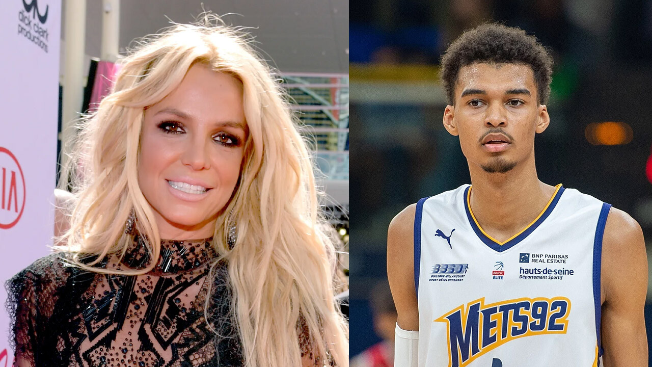 Britney Spears NBA yıldızı Victor Wembanyama&#039;nın korumasından yumruk yedi!