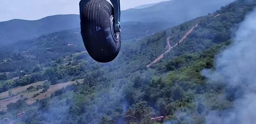 orman yangını Çanakkale'de korkutan <a href=
