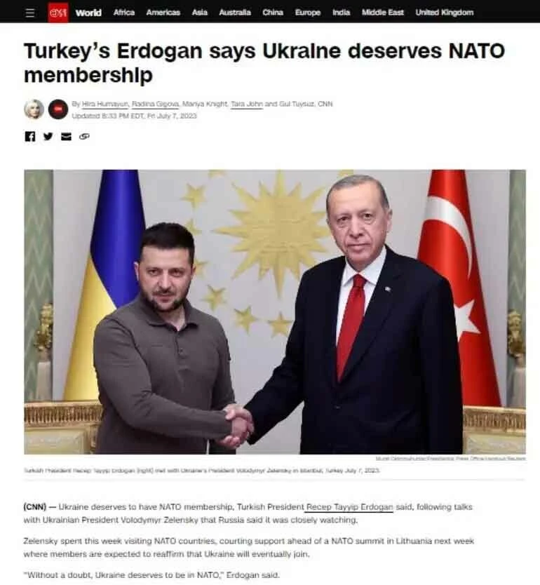 Erdoğan-Zelenski görüşmesi dünya basınında geniş yer buldu: Kilit güç Erdoğan