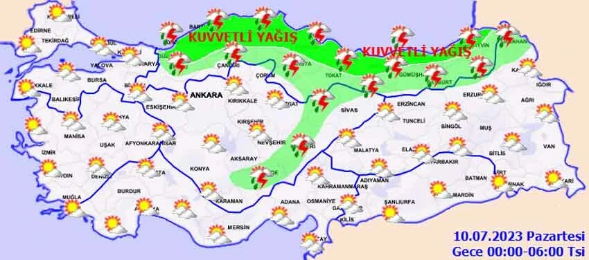 Meteoroloji sarı ve turuncu kodla il il uyardı: Kuvvetli geliyor, dikkatli olun