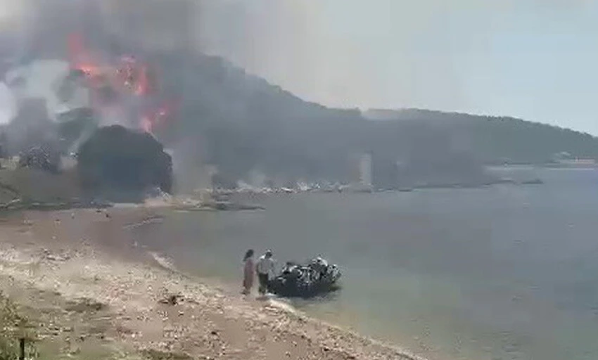 İzmir alarma geçti! İki ilçede orman yangını