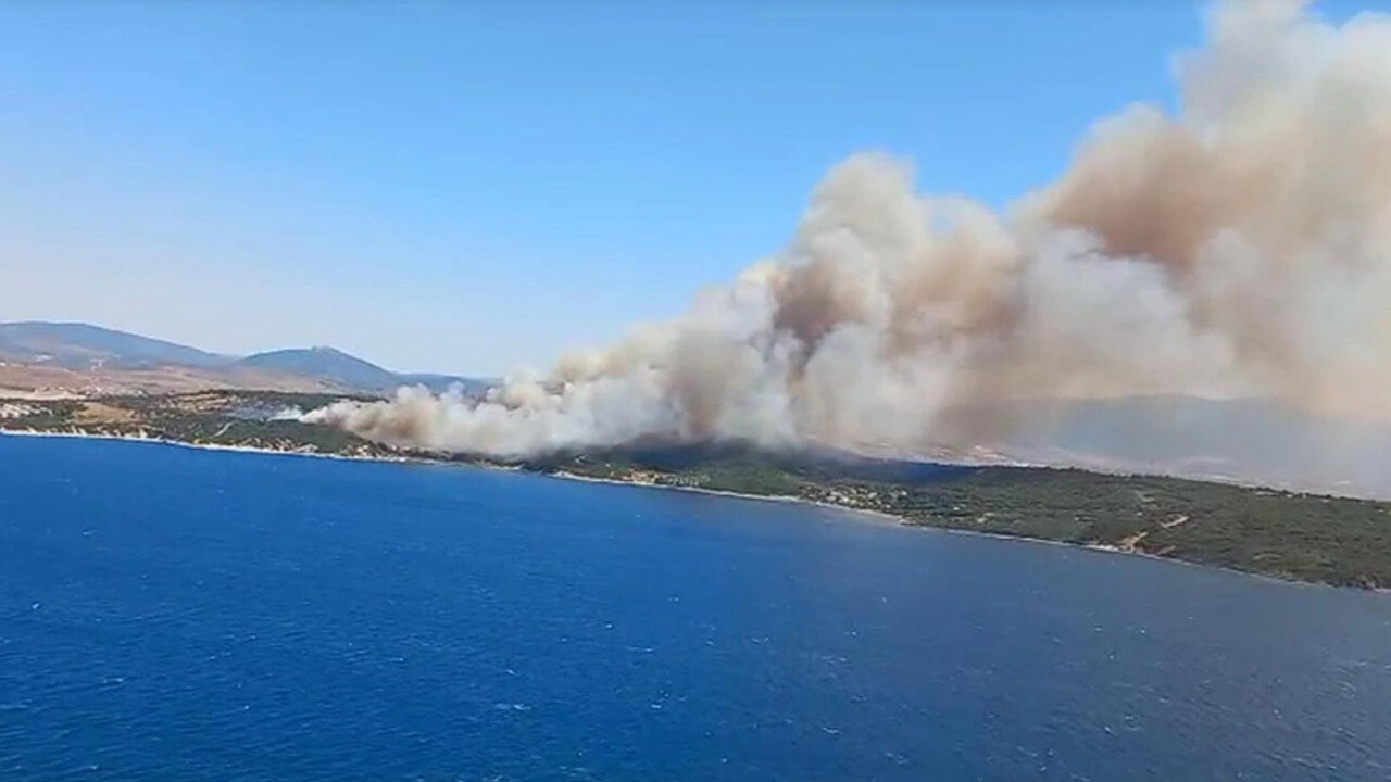 İzmir&#039;de korkutan orman yangını! Aliağa kontrol altında, Menderes için çalışmalar sürüyor