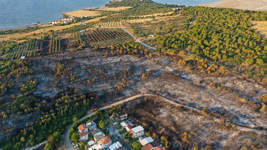 İzmir'de korkutan orman yangını! Aliağa kontrol altında, Menderes için çalışmalar sürüyor