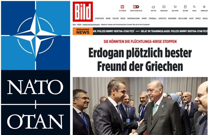 Bild, NATO Zirvesi'nde gerçekleşen Erdoğan ile Miçotakis arasındaki görüşmenin detaylarını haberleştirdi.