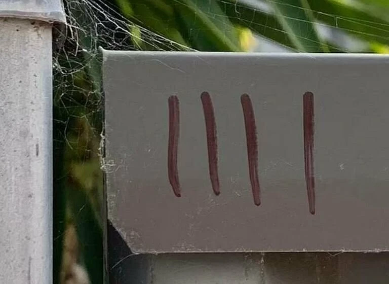 Evinin önündeki gizemli işaretlerin 'karanlık' anlamı korkuttu! Öğrendikleri dehşete düşürdü